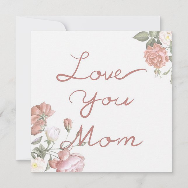 Cartes Pour Fêtes Annuelles Amour de Maman (Devant)