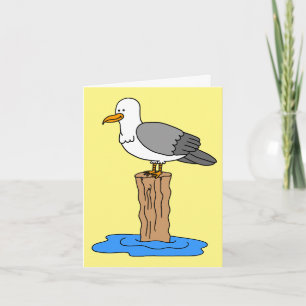 Cartes Pour Fêtes Annuelles Amour de Mouette Toi Drôle