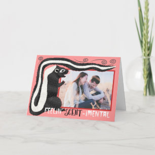 Cartes Pour Fêtes Annuelles Amour de Skunk Heureuse Sainte-Valentin drôle   Aj