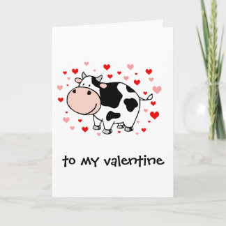Cartes Pour Fêtes Annuelles Amour de vache