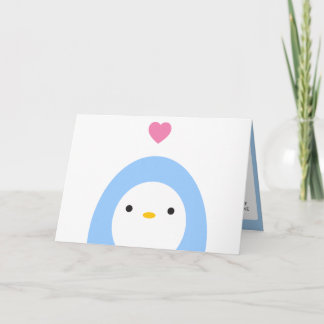 Cartes Pour Fêtes Annuelles Amour des pingouins - Recherche de mots