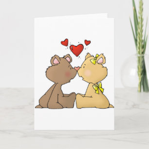 Cartes Pour Fêtes Annuelles Amour d'ours