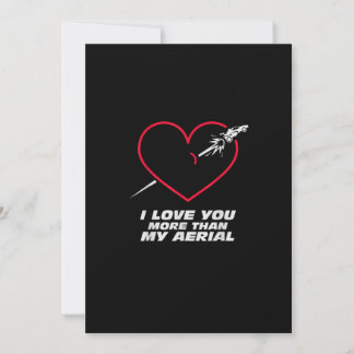 Cartes Pour Fêtes Annuelles Amour du football plus que mon jeu aérien ludique