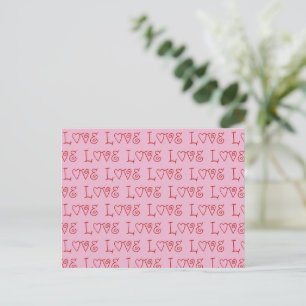 Cartes Pour Fêtes Annuelles AMOUR en Rouge