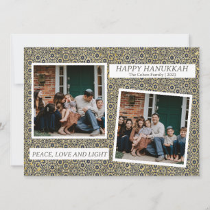 Cartes Pour Fêtes Annuelles Amour et lumière   Elegant Hanoukka family 2 photo
