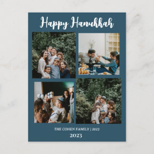 Cartes Pour Fêtes Annuelles Amour et lumière Hanoukka famille photo collage