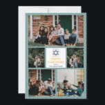 Cartes Pour Fêtes Annuelles Amour et lumière | Hanoukka famille photo collage<br><div class="desc">Amour et lumière | Hanoukka famille photo collage</div>