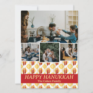 Cartes Pour Fêtes Annuelles Amour et lumière Hanoukka photo de la famille Co