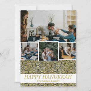 Cartes Pour Fêtes Annuelles Amour et lumière   Hanoukka photo de la famille Co