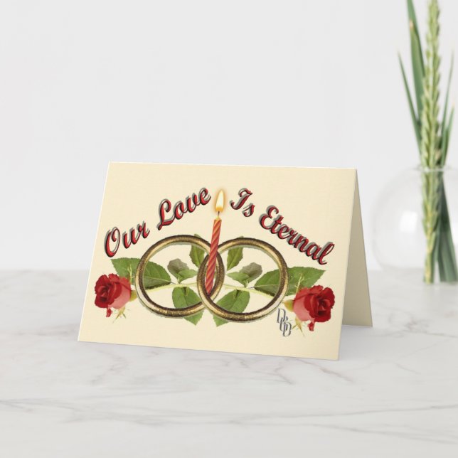 Cartes Pour Fêtes Annuelles Amour éternel (Devant)