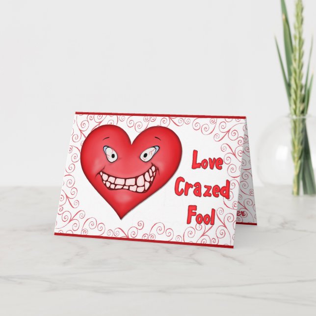 Cartes Pour Fêtes Annuelles Amour fou rasé (Devant)