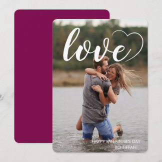 Cartes Pour Fêtes Annuelles Amour Fun Coeur Photo Bonne Saint-Valentin