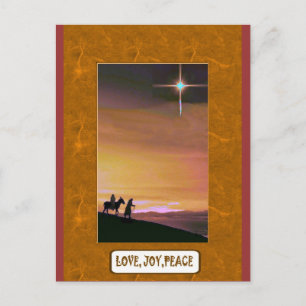 Cartes Pour Fêtes Annuelles Amour, joie paix, sur la route