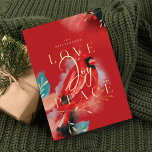 Cartes Pour Fêtes Annuelles Amour Joy & Paix Rouge Cardinal Aquarelle Rouge<br><div class="desc">Notre carte de Noël esprit cardinal incarne la chaleur, la vie et l'énergie inspirées par la nature. Les touches de pinceau et de stylo sont combinées à notre oeuvre artistique stylisée d'oiseaux cardinaux rouges. Évoquant le sentiment d'amour, de joie et de paix. Les teintes saturées de rouge pourpre, de rougeur,...</div>