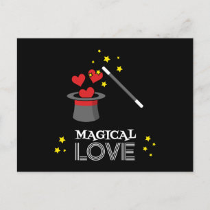 Cartes Pour Fêtes Annuelles Amour magique - Blanc