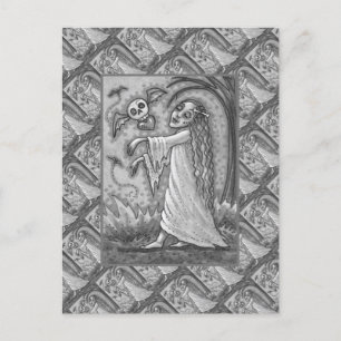 CARTES POUR FÊTES ANNUELLES AMOUR MALADE FILLE ZOMBIE SUIVANT SON COEUR, WHIMS