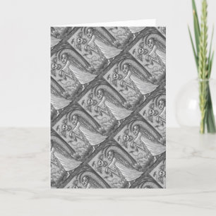 CARTES POUR FÊTES ANNUELLES AMOUR MALADE FILLE ZOMBIE SUIVANT SON COEUR, WHIMS