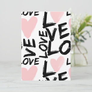 Cartes Pour Fêtes Annuelles Amour Moderne