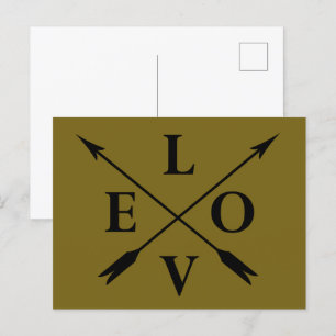Cartes Pour Fêtes Annuelles Amour monogramme