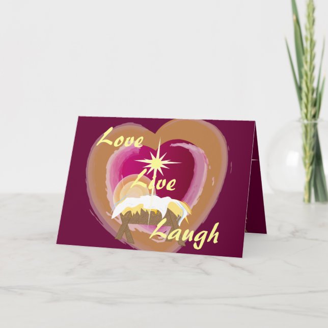 Cartes Pour Fêtes Annuelles Amour, Personnaliser de rire en direct (Devant)