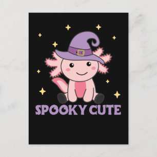 Cartes Pour Fêtes Annuelles Amoureux d'Axolotl Effrayants Animaux Mignons Pour