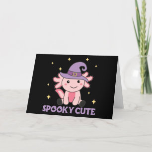 Cartes Pour Fêtes Annuelles Amoureux d'Axolotl Sombres Animaux Mignons Pour Ha