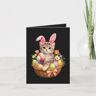 Cartes Pour Fêtes Annuelles Amoureux de chatons mignons Joyeuses Pâques Chat