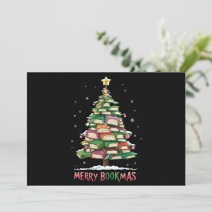 Cartes Pour Fêtes Annuelles Amoureux de livres de Noël Arbre Bibliothécaire Jo