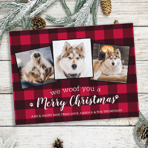 Cartes Pour Fêtes Annuelles Amoureux des chiens de collage photo de animal de 