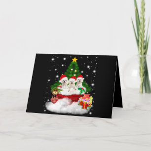 Cartes Pour Fêtes Annuelles Amoureux des Chiens   Les chiots maltais sont un c