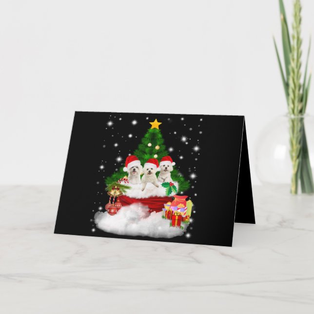 Cartes Pour Fêtes Annuelles Amoureux des chiens | Les chiots maltais sont un c (Devant)