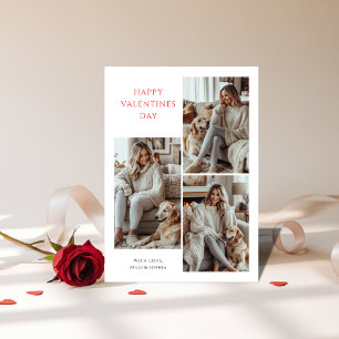 Cartes Pour Fêtes Annuelles Amoureux des chiens minimaliste Valentines Jour Ca