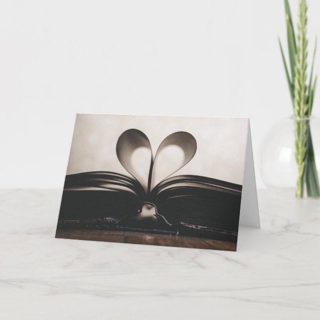 Cartes Pour Fêtes Annuelles Amoureux des livres Saint-Valentin littéraire  (Devant)