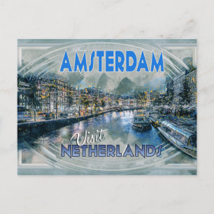 Cartes Pour Fêtes Annuelles Amsterdam, de la série Visite...