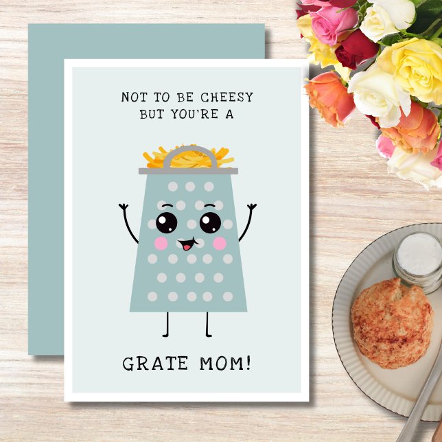 Cartes Pour Fêtes Annuelles Amusant Cheesy Pun Vous êtes la Fête des Mères Gra (Créateur téléchargé)