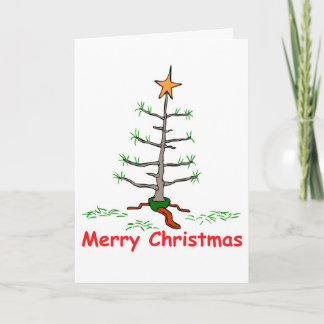 Cartes Pour Fêtes Annuelles Amusant Joyeux Noël Monde des arbres les plus tris