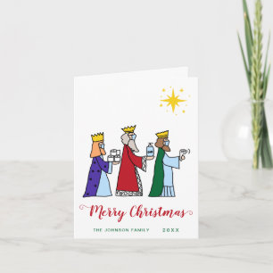 Cartes Pour Fêtes Annuelles Amusant Joyeux Noël Trois Rois Salutation