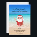 Cartes Pour Fêtes Annuelles Amusant laissez-le neiger Floride Père Noël Beach<br><div class="desc">Notre Carte de Noël "Let it Snow" Florida Père Noël Beach est mignonne et capricieuse façon d'apporter un peu de soleil et de rire à vos salutations de vacances! Echappez au froid hivernal avec cette carte comiquement brillante qui apporte une touche unique à la saison des fêtes. Avec une image...</div>