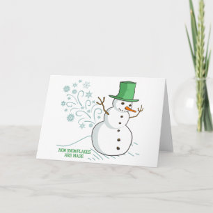 Cartes Pour Fêtes Annuelles Amusant Snowman Farts Snowflakes