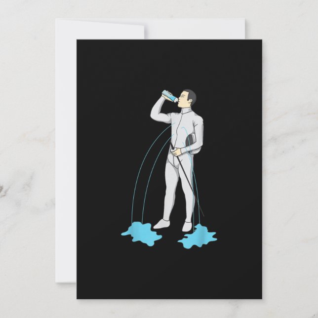 Cartes Pour Fêtes Annuelles Amusante clôture après l'entraînement mignon Fence (Devant)