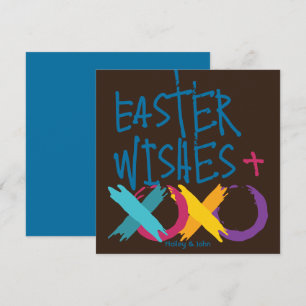 Cartes Pour Fêtes Annuelles Amusants voeux de Pâques, câlins et baisers Brow