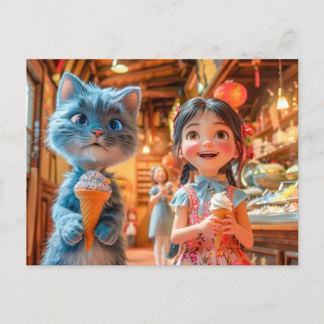 Cartes Pour Fêtes Annuelles Amusement de glace à la foire de la lanterne (Devant)