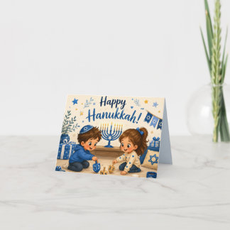 Cartes Pour Fêtes Annuelles Amusement du Dreidel de Hanoukka