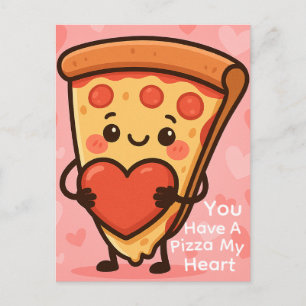 Cartes Pour Fêtes Annuelles Amusement Vous Avez Une Pizza Mon Cœur