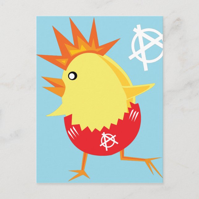 Cartes Pour Fêtes Annuelles anarchie punk rock easter chick (Devant)
