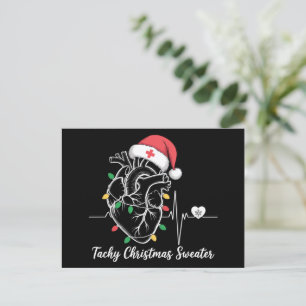 Cartes Pour Fêtes Annuelles Anatomie cardiaque Noël infirmière Cardiac Tachy N