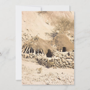 Cartes Pour Fêtes Annuelles Anchient de l'habitat du désert