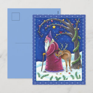 CARTES POUR FÊTES ANNUELLES ANCIEN MONDE BELSNICKLE & HUNGRY REINDEER, NOËL