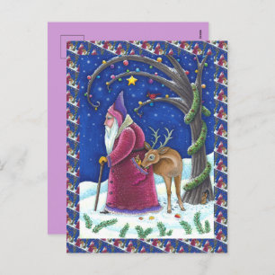 CARTES POUR FÊTES ANNUELLES ANCIEN MONDE BELSNICKLE & HUNGRY REINDEER, NOËL
