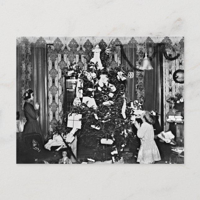 Cartes Pour Fêtes Annuelles Ancien Noël de mode (Devant)